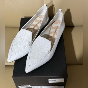Nicholas Kirkwood Beya White Leather Loafers Size 41